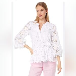 Lilly Pulitzer Becka White Top NWT
